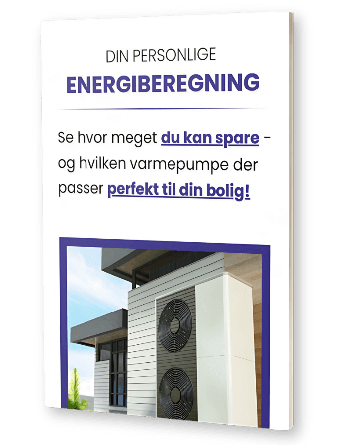Eksempel på den energiberegning du modtager fra Gyrstinge VVS